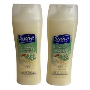 Suave Naturals Creamy Almond & Verbena Body Wash Moisturizing Lot of 2 12oz NEW